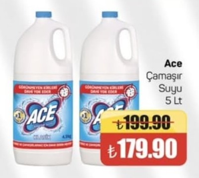 Ace Çamaşır Suyu 5 Lt