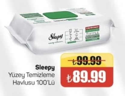 Sleepy Yüzey Temizleme Havlusu 100'Lü