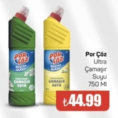 Por Çöz Ultra Çamaşır Suyu 750 Ml