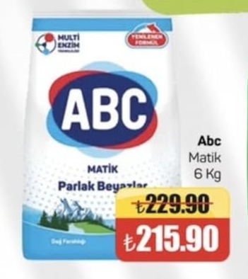 Abc Matik Parlak Beyazlar 6 Kg