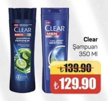 Clear Men Maksimum Ferahlık Cool Sport Menthol Şampuan 350 Ml