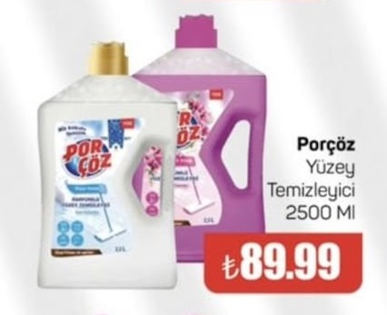 Porçöz Yüzey Temizleyici 2500 Ml