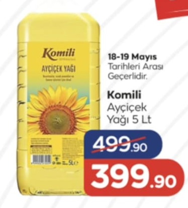 Komili Ayçiçek Yaği 5 Lt