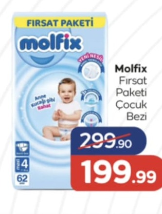 Molfix Fırsat Paketi Çocuk Bezi 62