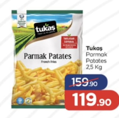 Tukaş Parmak Patates 2,5 Kg
