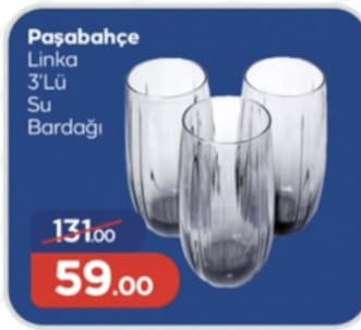 Paşabahçe Linka 3Lü Su Bardağı