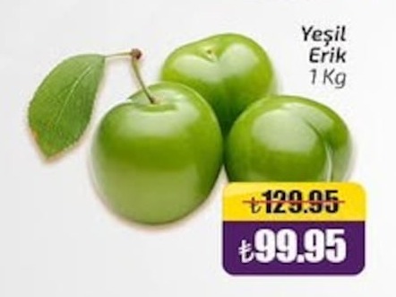 Yeşil Erik 1 Kg
