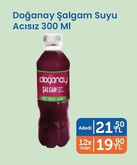 Doğanay Şalgam Suyu Acısız 300 Ml