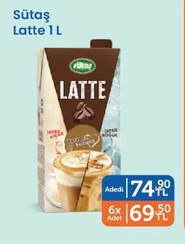 Sütaş Latte 1 L