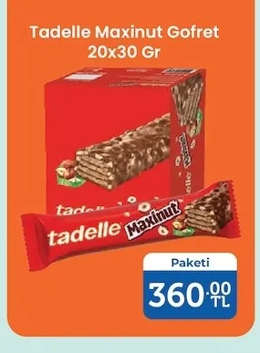 Tadelle Maxinut Gofret 20X30 Gr
