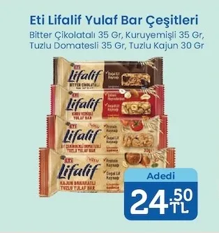 Eti Lifalif Yulaf Bar Çeşitleri