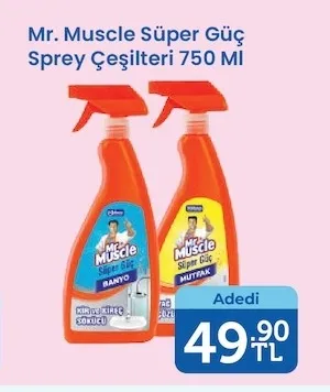 Mr. Muscle Süper Güç Sprey Çeşitleri 750 Ml