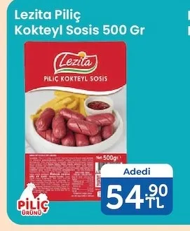 Lezita Piliç Kokteyl Sosis 500 Gr