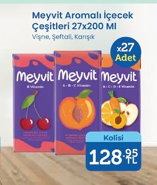 Meyvit Aromalı İçecek Çeşitleri 27X200 Ml