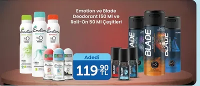 Emotion Ve Blade Deodorant 150 Ml Ve Roll-On 50 Ml Çeşitleri