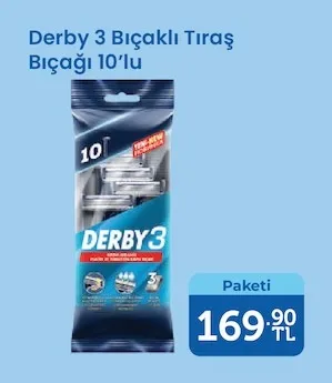 Derby 3 Bıçaklı Tıraş Bıçağı 10'Lu