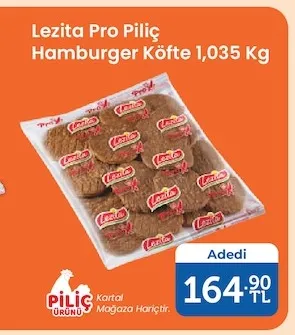 Lezita Pro Piliç Hamburger Köfte 1,035 Kg