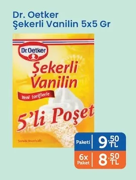 Dr. Oetker Şekerli Vanilin 5X5 Gr