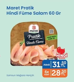 Maret Pratik Hindi Füme Salam 60 Gr