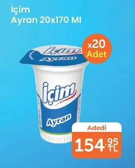 Içim Ayran 20X170 Ml