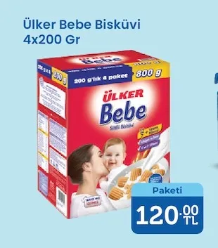 Ülker Bebe Bisküvi 4X200 Gr