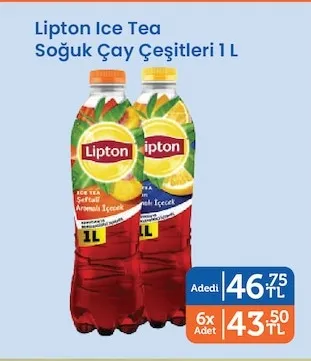 Lipton Ice Tea Soğuk Çay Çeşitleri 1 L