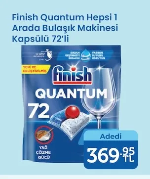 Finish Quantum Hepsi 1 Arada Bulaşık Makinesi Kapsülü 72'Li