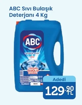 Abc Sıvı Bulaşık Deterjanı 4 Kg
