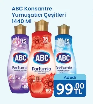 Abc Konsantre Yumuşatıcı Çeşitleri 1440 Ml