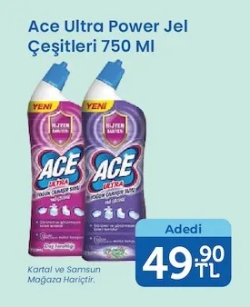Ace Ultra Power Jel Çeşitleri 750 Ml