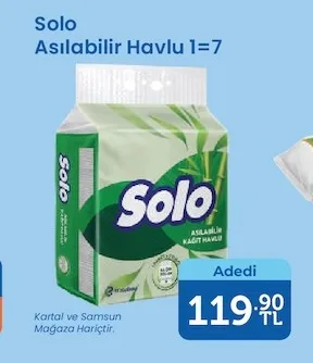 Solo Asılabilir Havlu 1=7