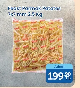 Feast Parmak Patates 7X7 Mm 2,5 Kg