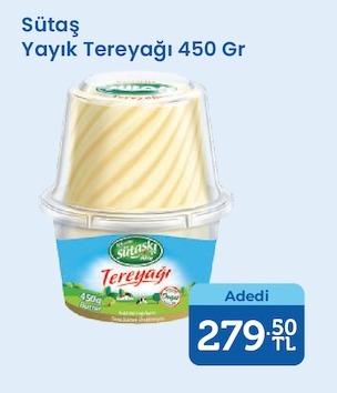 Sütaş Yayık Tereyağı 450 Gr