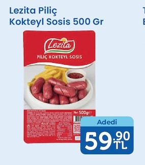 Lezita Piliç Kokteyl Sosis 500 Gr