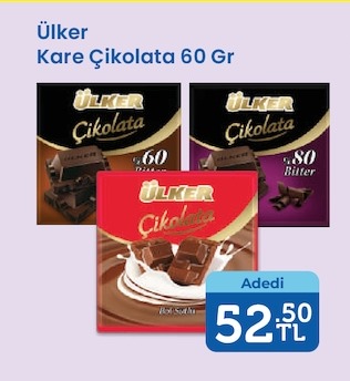Ülker Kare Çikolata 60 Gr