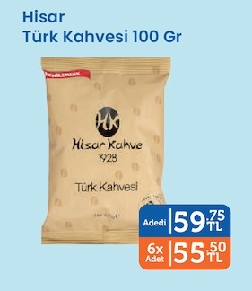 Hisar Türk Kahvesi 100 Gr