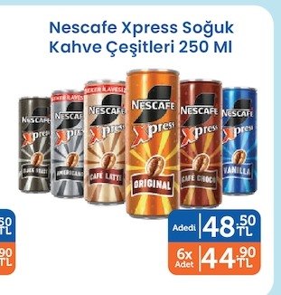 Nescafe Xpress Soğuk Kahve Çeşitleri 250 Ml