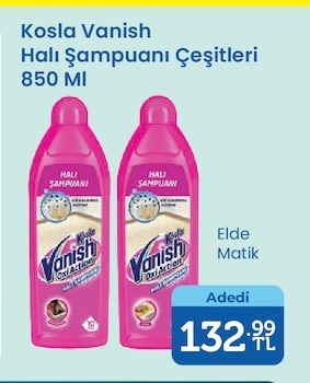 Kosla Vanish Halı Şampuanı Çeşitleri 850 Ml