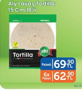 Aly Lavaş Tortilla 15 Cm 18'Li
