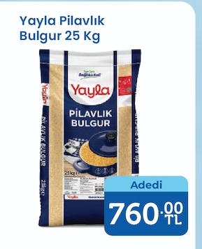 Yaylası Pilavlık Bulgur 25 Kg