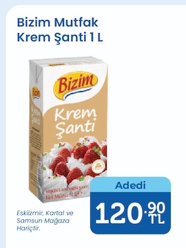 Bizim Mutfak Krem Şanti 1 L