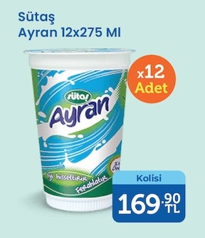 Sütaş Ayran 12X275 Ml
