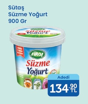 Sütaş Süzme Yoğurt 900 Gr