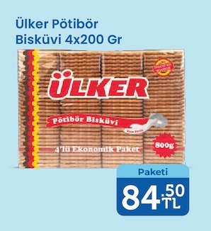 Ülker Pötibör Bisküvi 4X200 Gr