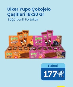 Ülker Yupo Çikojelo Çeşitleri 18X20 Gr Böğürtlenli, Portakalı