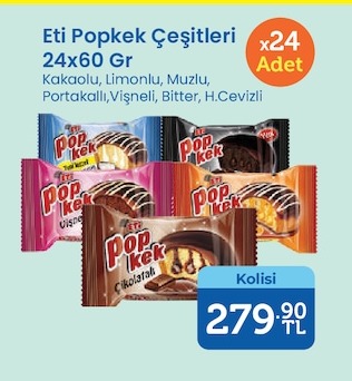 Eti Popkek Çeşitleri 24X60 Gr