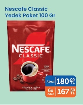 Nescafe Classic Yedek Paket 100 Gr