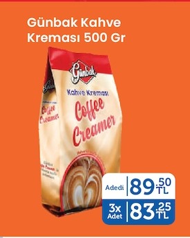 Günbak Kahve Kremasi 500 Gr