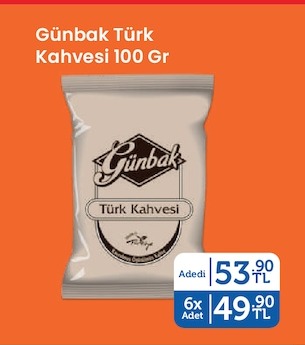 Günbak Türk Kahvesi 100 Gr
