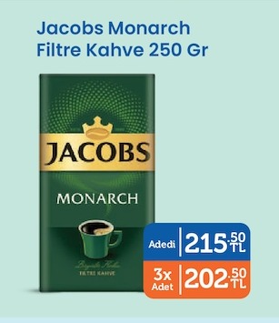 Jacobs Monarch Filtre Kahve 250 Gr
